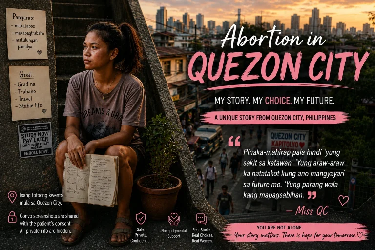 Filipina woman in Quezon City experiencing fear and uncertainty about her future